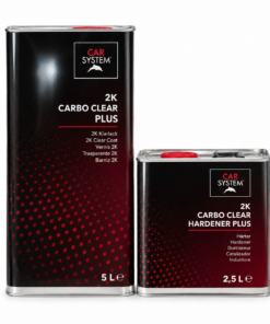 Kit Carsystem 2K Carbo Clear Plus trasparente 5 litri con catalizzatore Carbo Clear Hardener Plus