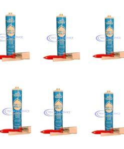 Conf. 6 Pz. Flex-Car | Flex 5000 metal sigillante poliuretanico per lamiera | Grigio 310 ml Tot 1,86 litri
