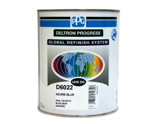 PPG D6022 | Vernice base smalto lucido Deltron carrozzeria | Azure blue 1 litro