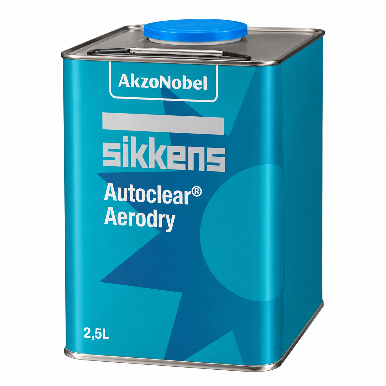 Sikkens Autoclear Aerodry Hardener Standard catalizzatore 2,5 litri in latta turchese con tappo rosso