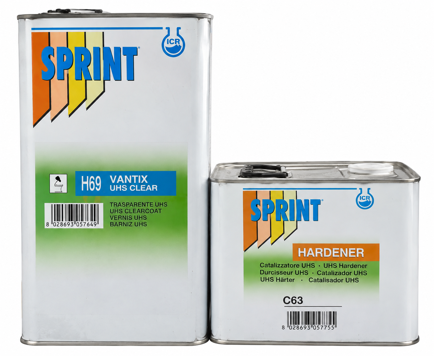 KIT Sprint H69 Vantix UHS | Trasparente 5 Lt. + C63 Extra Lento 2,5 Lt.