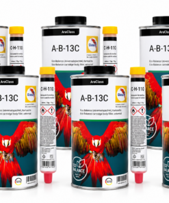 KIT Glasurit AraClass A-B-13C | Stucco Universale Eco Balance 1,4 Kg + Catalizzatore C-H-110 Gr. 50 | 6 Pz.